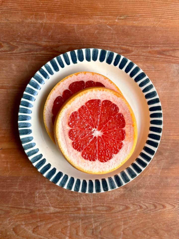 Small Striped Plate for wholesale by Studio ERS