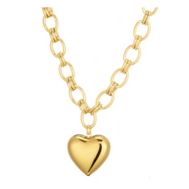 Glamour Colar Coração em Aço Inoxidável por atacado de Sansira Jewelry