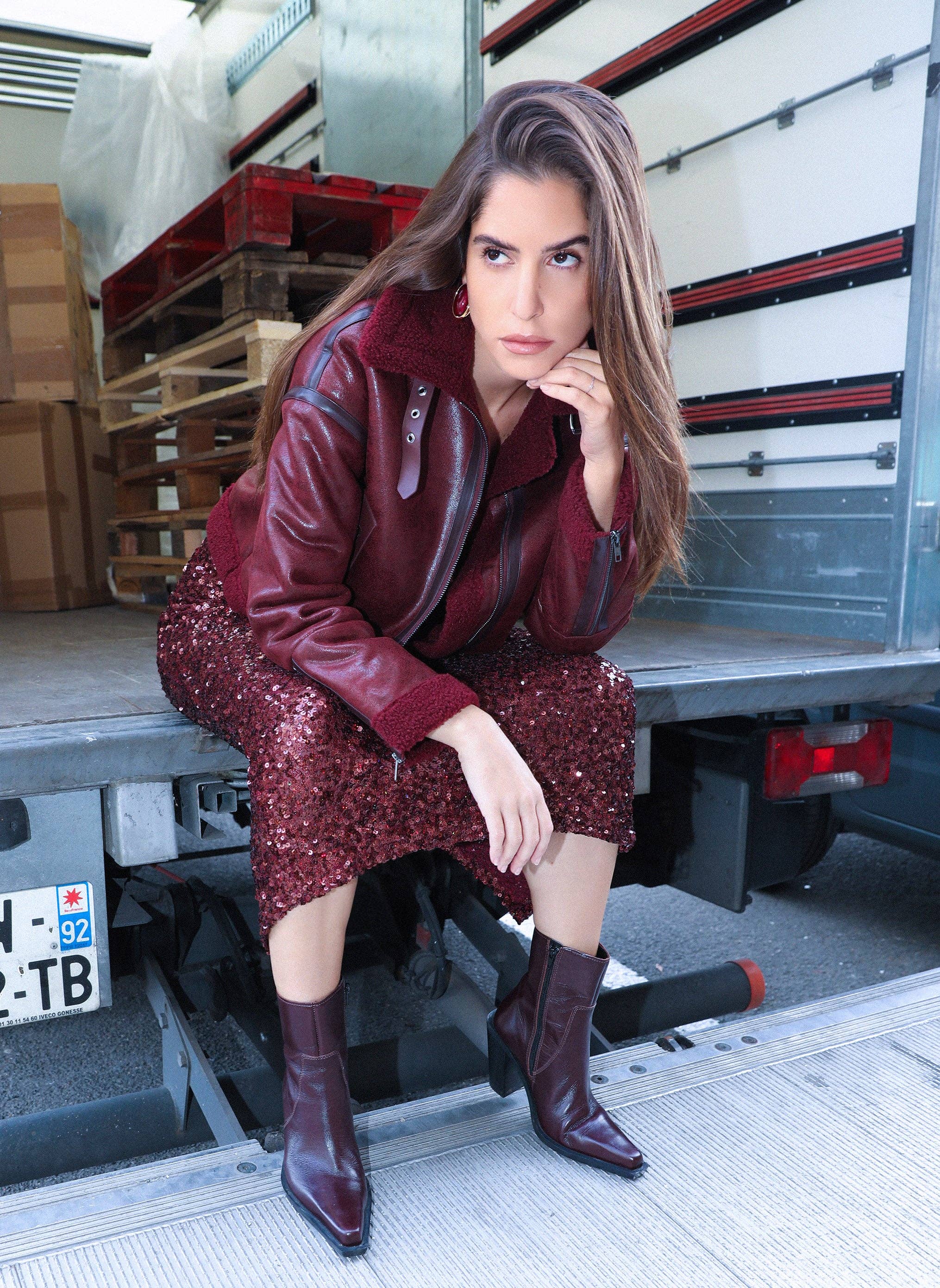 An'ge - Wholesale Jacket - Women's - CALLAO JACKET wine4