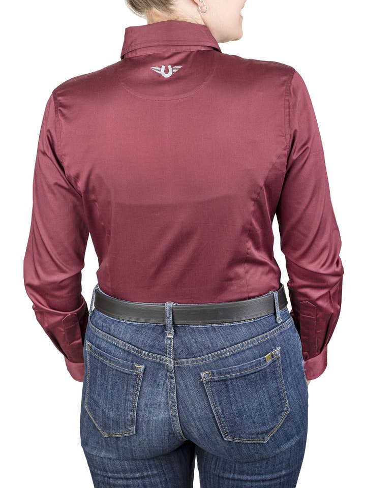 JPC Equestrian - Wholesale Button Down Shirt - Women's - TuffRider Ladies Americana Western Shirt1