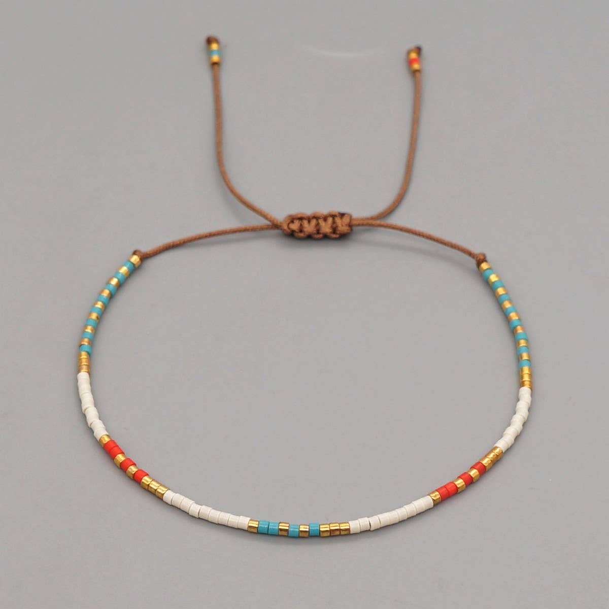 ACCITY - Wholesale Beaded Bracelet - HAND-WOVEN BEADED MULTI-COLOR RICE BEAD BRACELET_CWMM38513