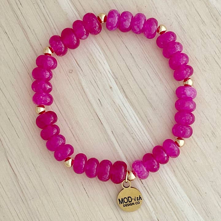 Aurora Edelstein-Armband für den Großhandel von MODish Design Co