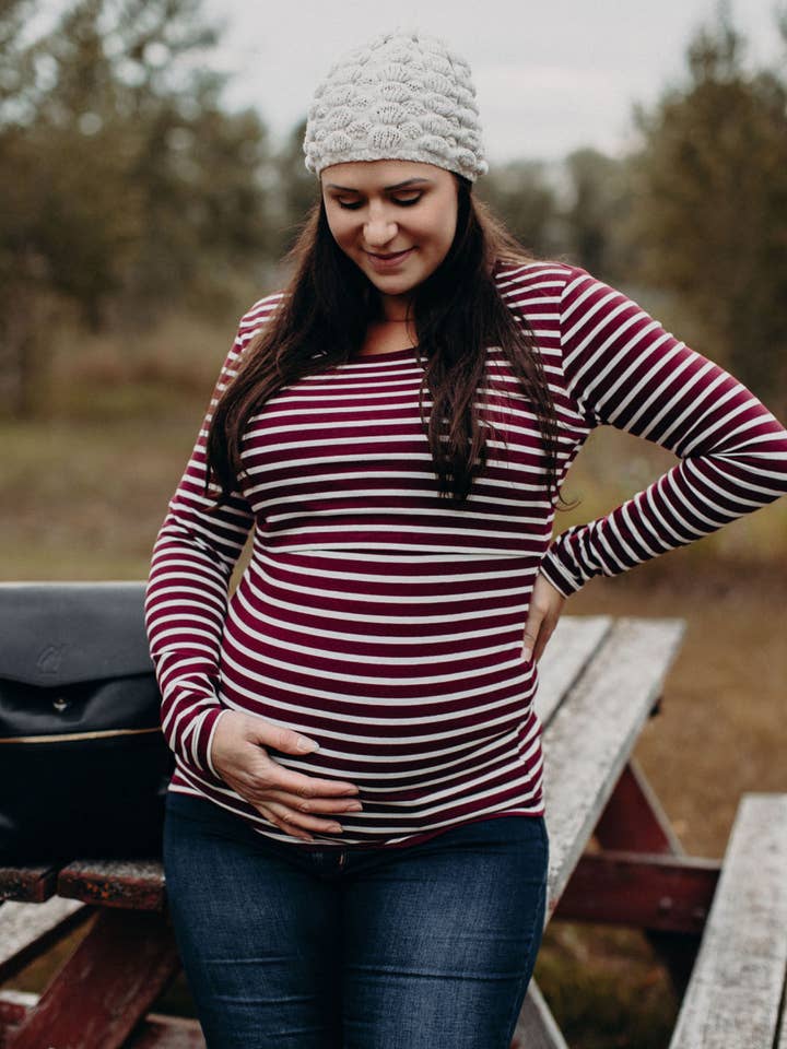 Ella Bella Maternity - Wholesale Top – Maternity - Jenny Long Sleeve Nursing Top1