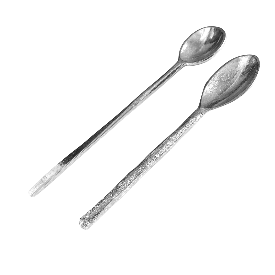 House of Morgan Pewter - Wholesale Serving Utensil - Handmade Mini Pewter Spoon - Tiny Spice and Salt Spoons2
