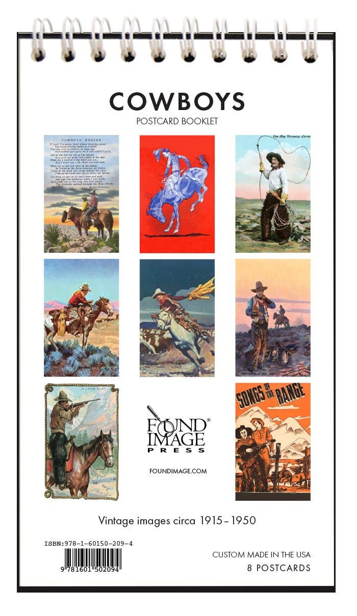 Found Image Press - Vendita all'ingrosso Set di cartoline - Libretto di cartoline COWBOYS1