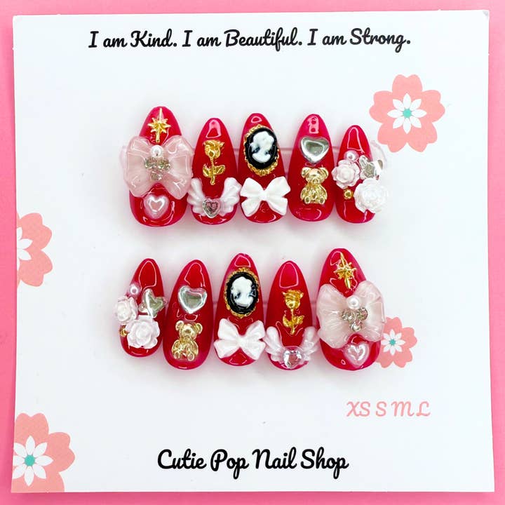 Ombres Victoriennes (Rouge) pour la vente par Cutie Pop Nail Shop