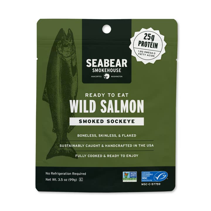 Ready-To-Eat Smoked Sockeye Salmon for wholesale by SeaBear Smokehouse