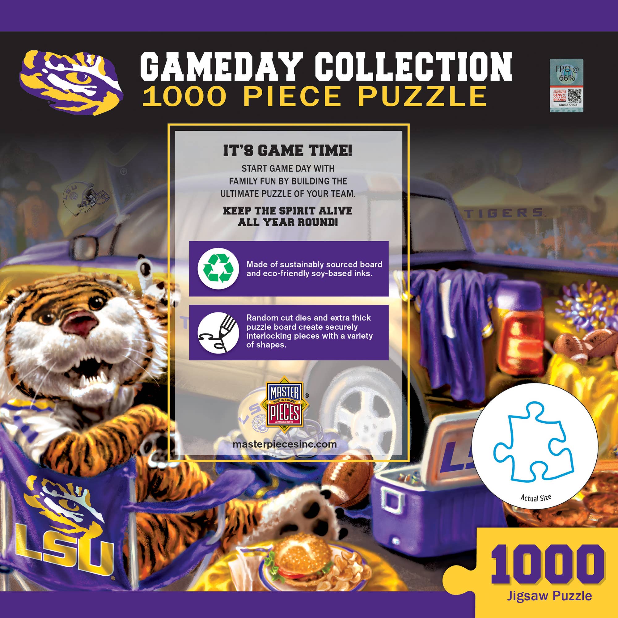 Masterpieces Puzzles - Wholesale Puzzle - Adult - LSU Tigers - Gameday 1000 Piece Puzzle2