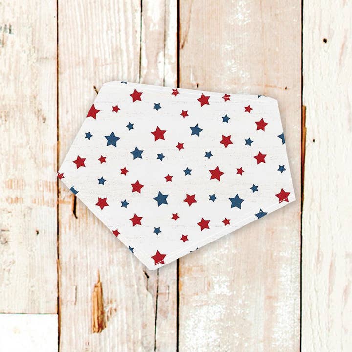 BibbyBubby - Wholesale Pet Bandana - Dog - USA Stars Dog Bandana (Patriotic, 4th of July, July 4th)