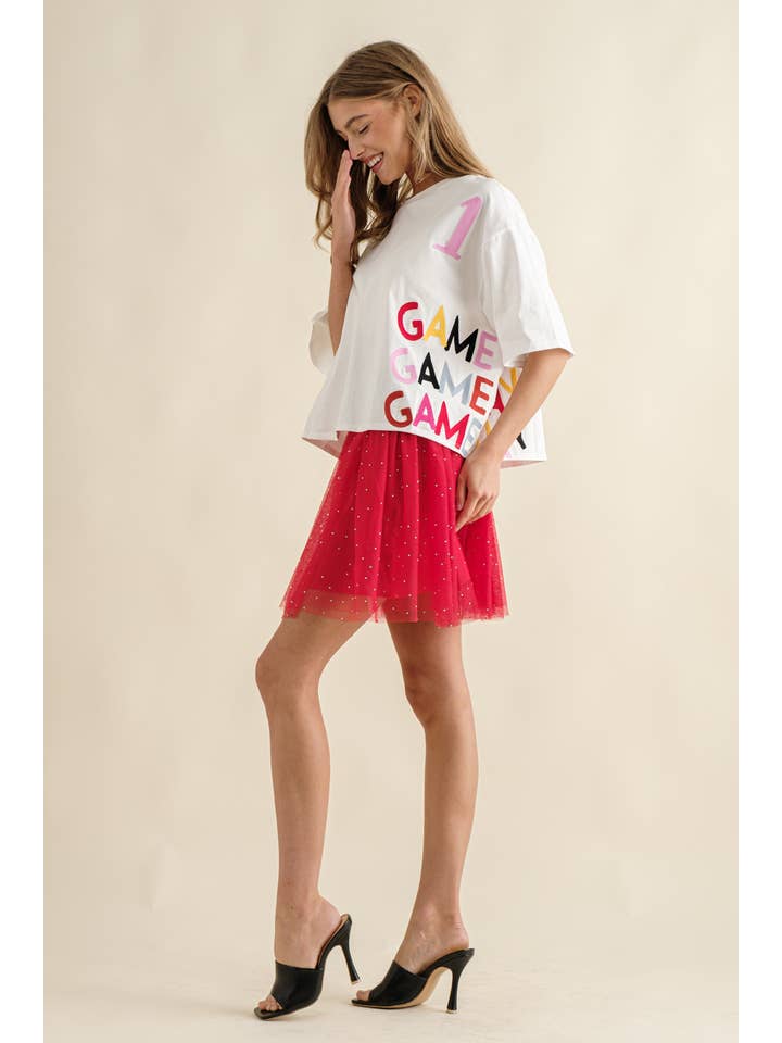 Blue B - Wholesale Skirt - Women's - 32530S - Elastic Waist Tulle Mesh Mini Skirt4