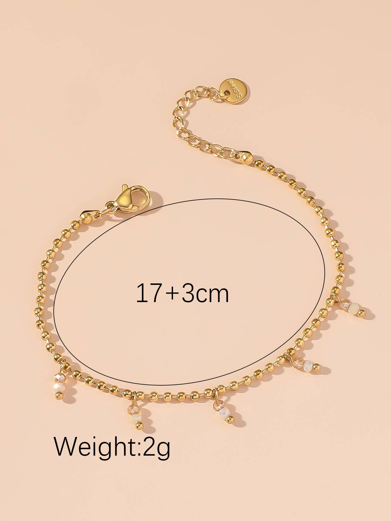 Blossom bijoux - Venta al por mayor Juegos de joyas - Set de 3 pulseras de acero inoxidable con cadenas ajustables4