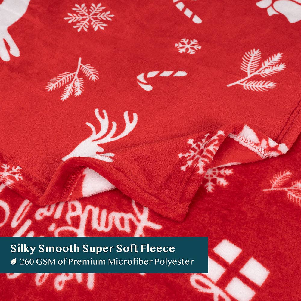 Pavilia – wholesale Prydnadsfilt – Pavilia julfleecefilt med säsongsmotiv64