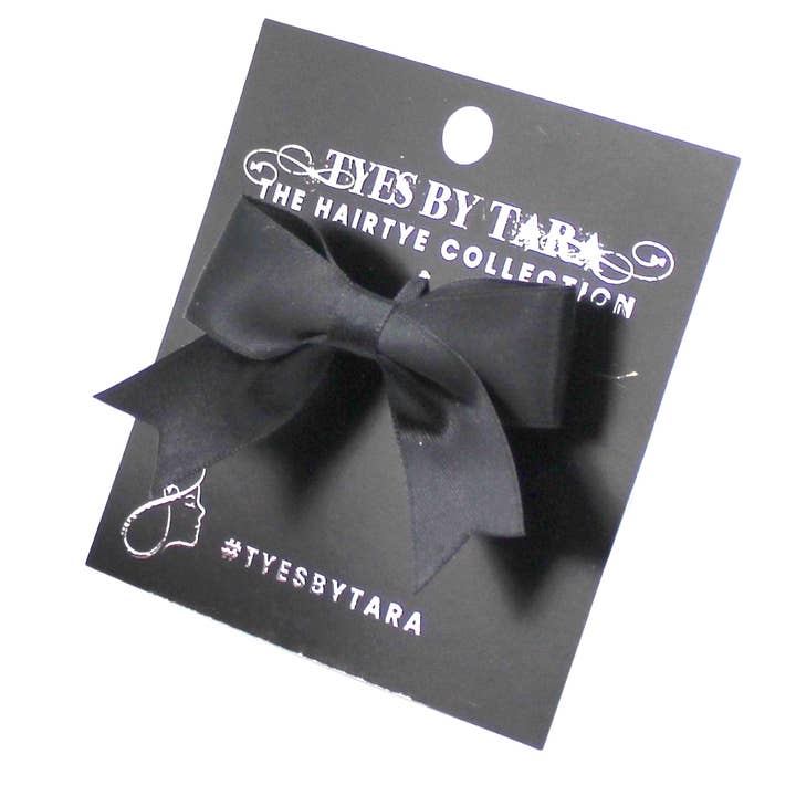 Bombshell Black Hairtye™ | Adult Black Hair Bow Barrette for wholesale by Tyes By Tara