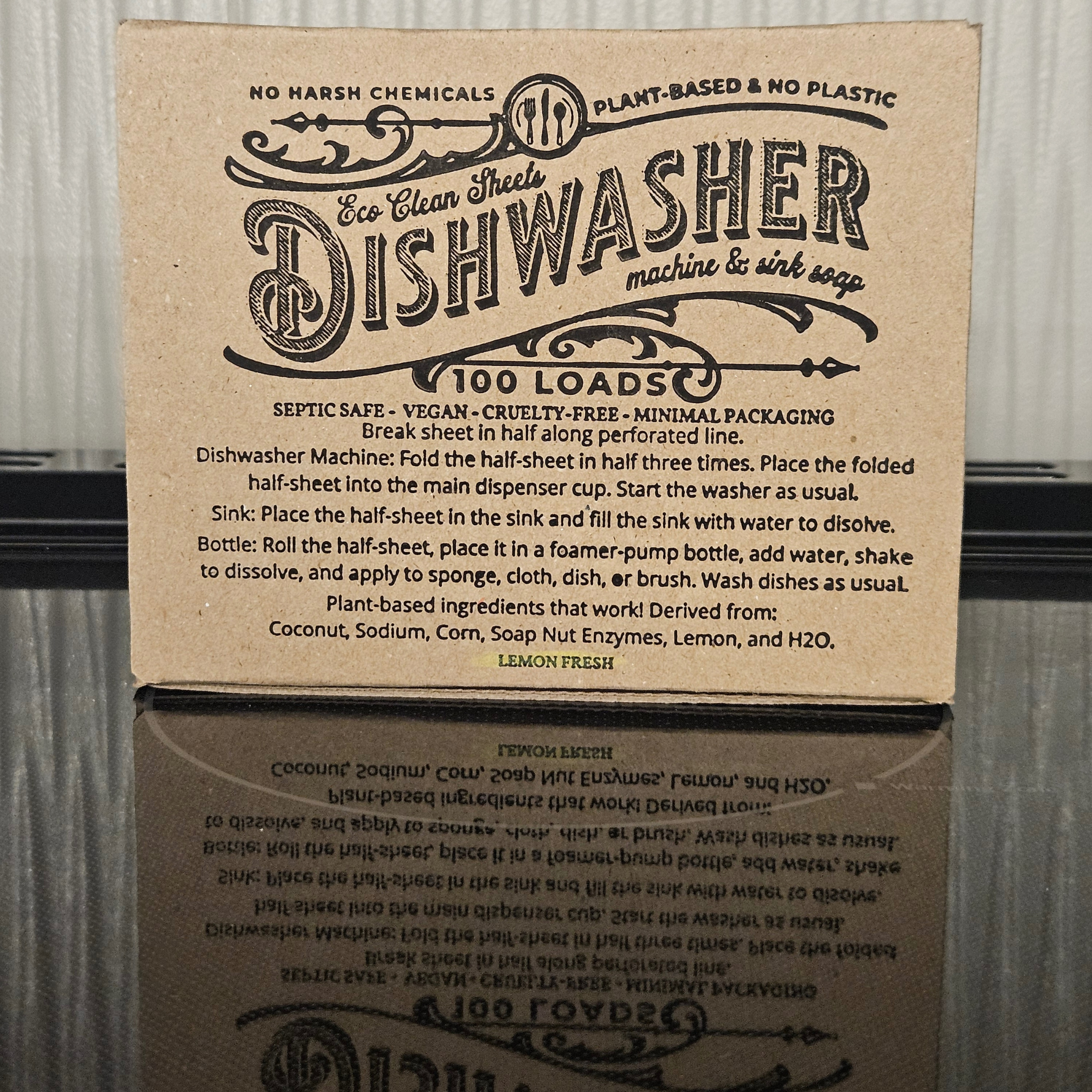 Symbiotic Products LLC - Wholesale Dishwasher Soap - Dishwasher Sheets | Retail or Bulk Display | 100 Loads11