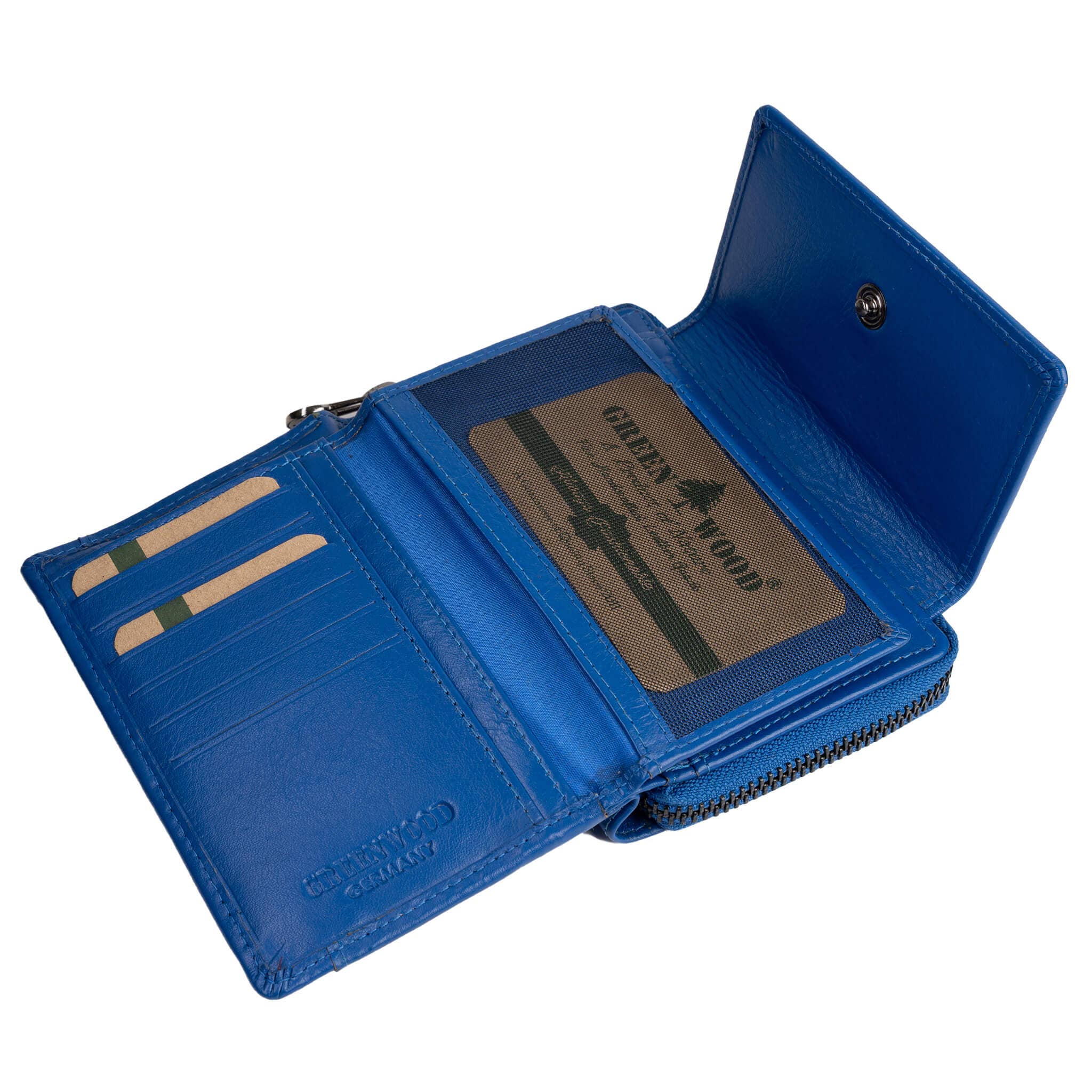 Greenwood - Wholesale Wallet - Women's - Kazu Wallet Women Medium Leather Purse Ladies RFID14