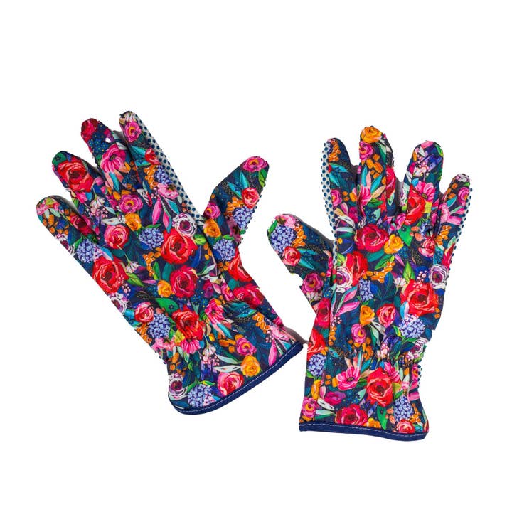 Guantes de jardinería con diseño de flores silvestres para venta al por mayor de Diesel & Dutch