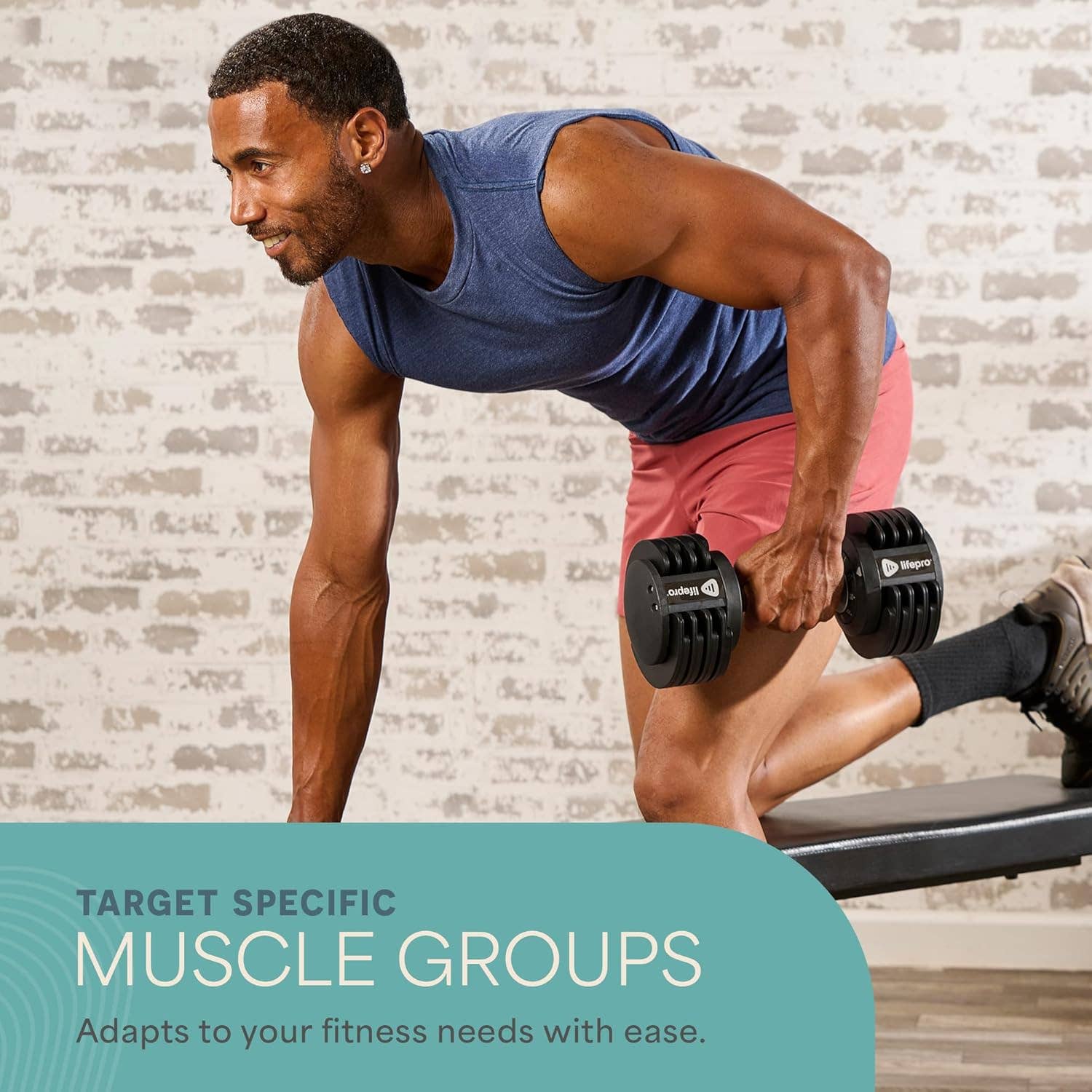 LifePro - Wholesale Fitness Equipment -  Lifepro Adjustable Dumbbells – 25lb Pair for Home Gym7