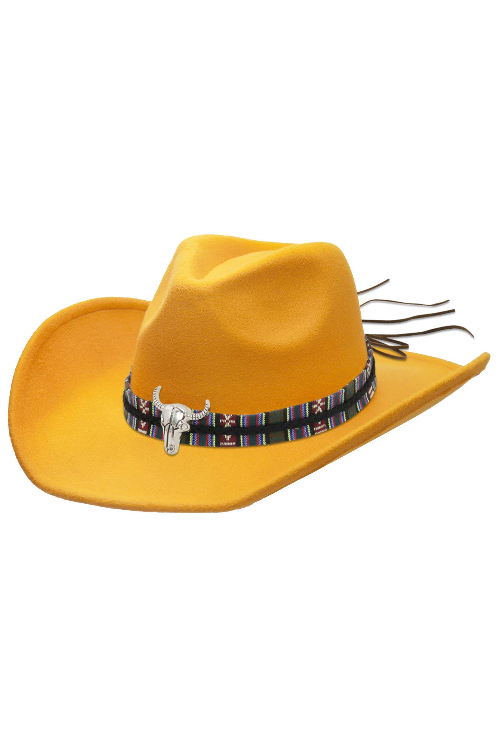 Cap Zone – Chapéu de cowboy - Unissexo por atacado – Chapéu de Feltro Cowboy Cap Zone Tycoon com Aba Relaxada e Fivela Tribal Navajo13