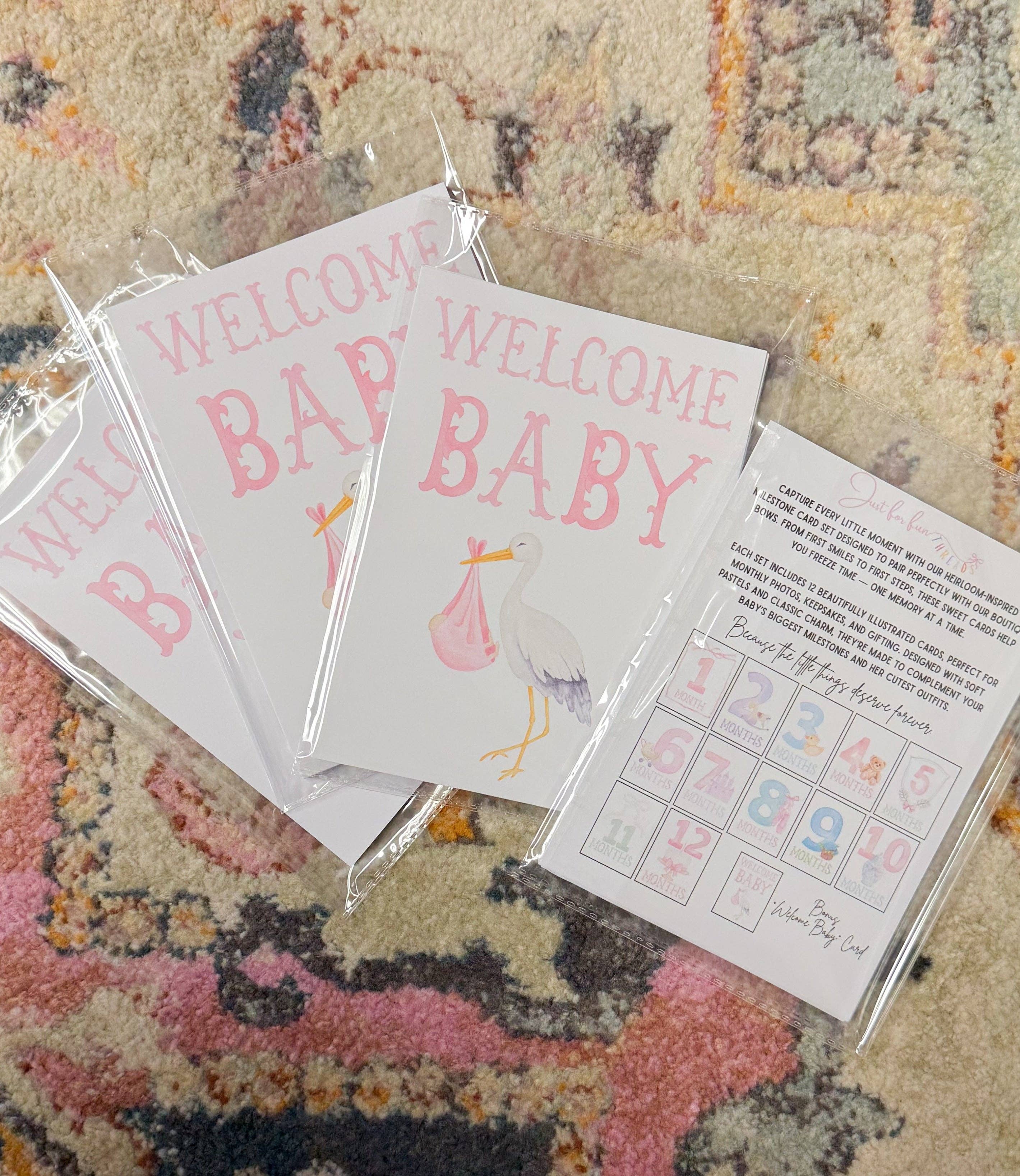 Just For Fun Threads - Wholesale Mijlpalen-kunst/memento - Kinderen en baby - Kleine Tijdloze Mijlpaalkaarten6