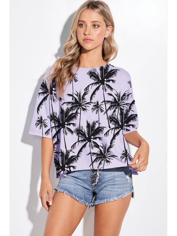 Svart palmträd över sidan slits topp för wholesale av MintChoco