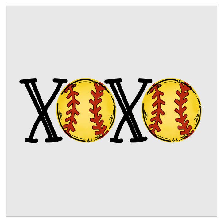 Flawless Transfers – Großhandel Sublimationsrohling – XOXO Softball DTF-Transfer0