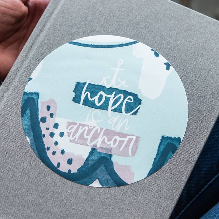 Hope is an Anchor Bible Flair Vinyl Sticker Decal for Bible for wholesale by Kingfolk Co