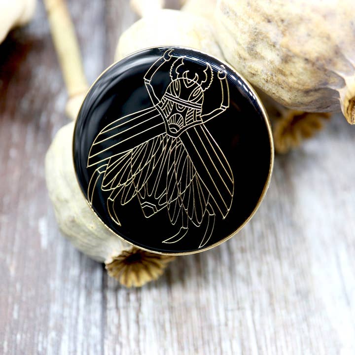 Hannah Hitchman Illustration - Wholesale Lapel Pin/Button - Mechanical Spy Fly Enamel Pin