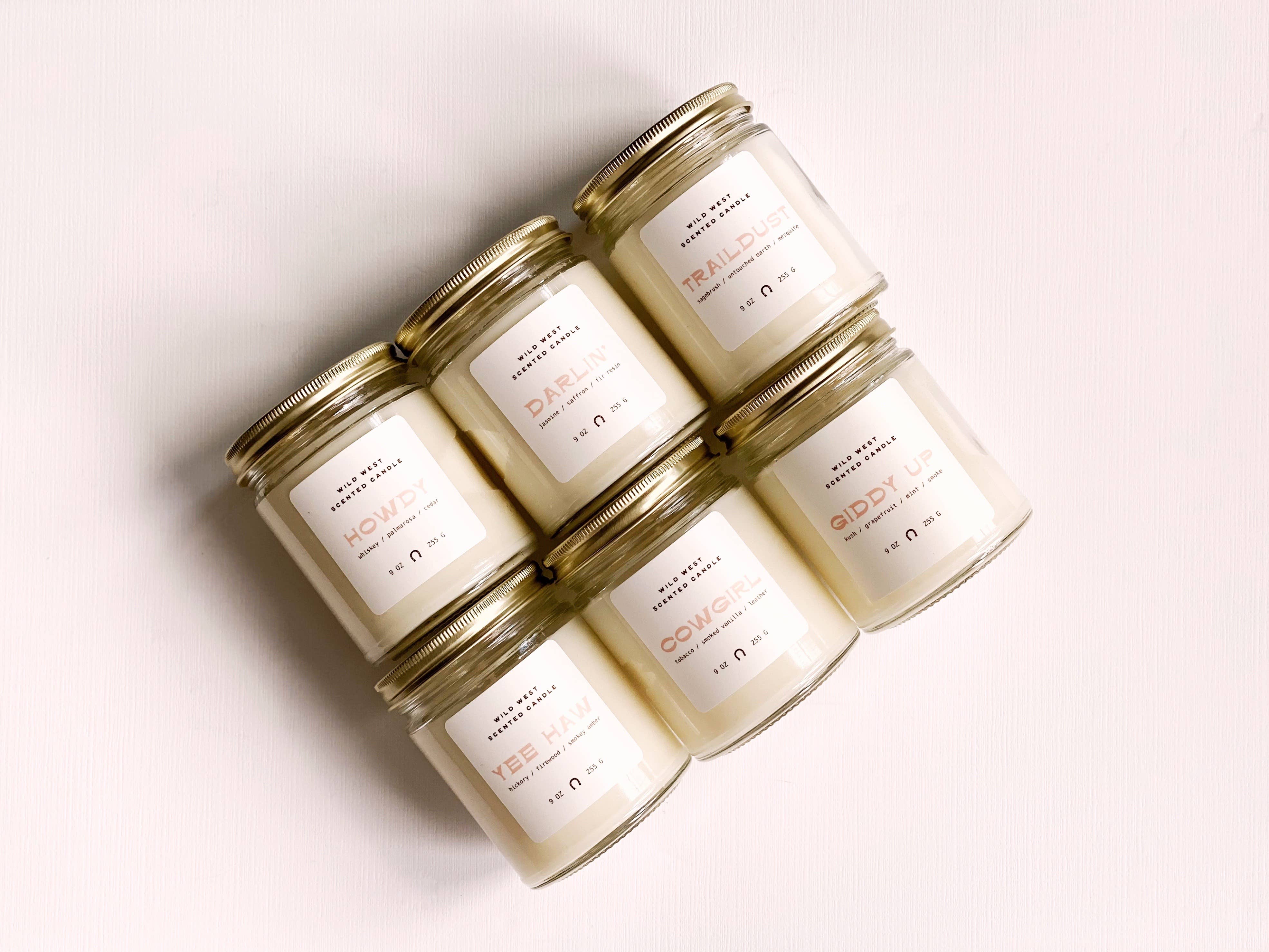 Smelle Scent Co. - Wholesale Jar/Filled Candle - Cowgirl Candle, Western Candle, Pink Candle, Coastal Cowgirl1