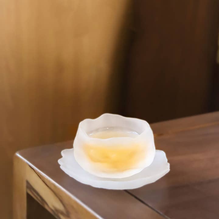 MinoCraft - Wholesale Coffee/Tea Cup - Glass tea cup - "First Snow"10