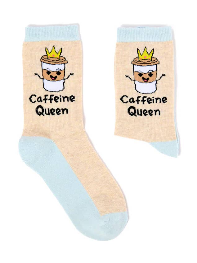 Caffeine queen Smaller size Socks for wholesale by Sara's threads