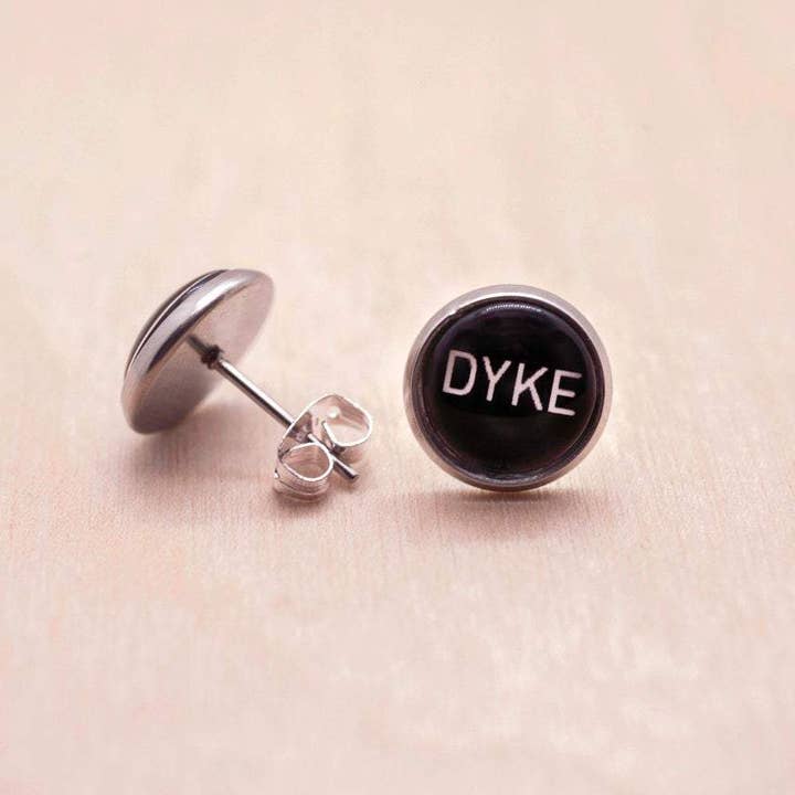 Crafty Queer Studio - Wholesale Stud/Post Earrings - Dyke pride LGBTQ+ stud earrings1