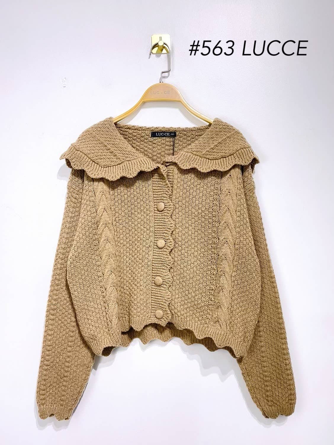 LUCCE - Wholesale Cardigan - Women's - Chunky knit cardigan - 5630