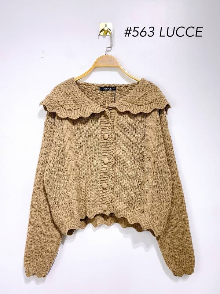 LUCCE - Wholesale Cardigan - Women's - Chunky knit cardigan - 563