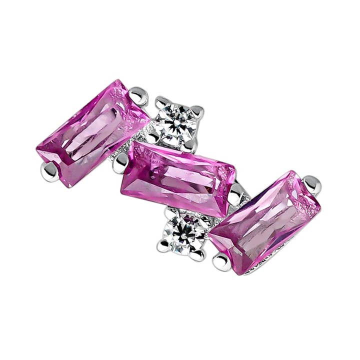 CIRA SILVER PIERCING EARRING for wholesale by EarCandy Jewelry