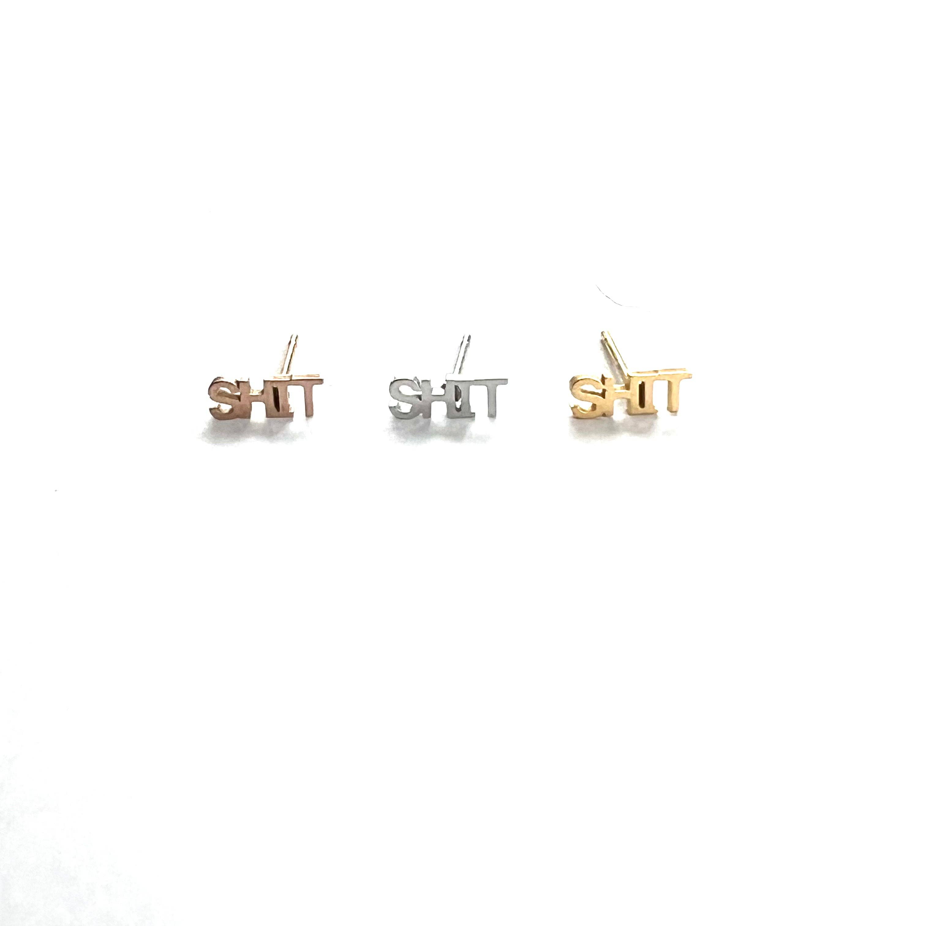 Royce and Oak - Wholesale Stud/Post Earrings - Shit Earrings1