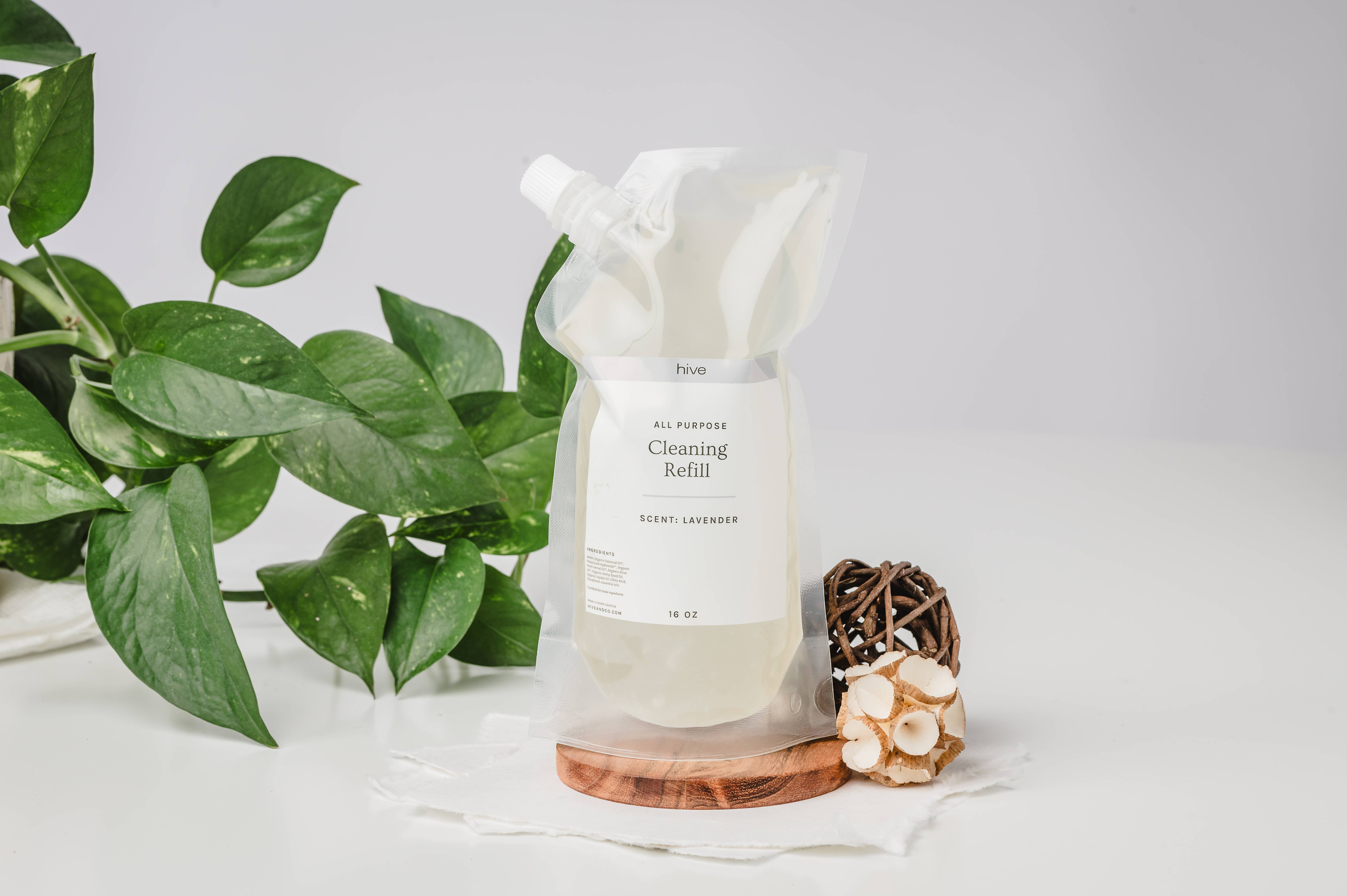Hive - Wholesale All-Purpose Cleaning Spray - All Natural All Purpose Cleaner-  16 oz refill pouch 1