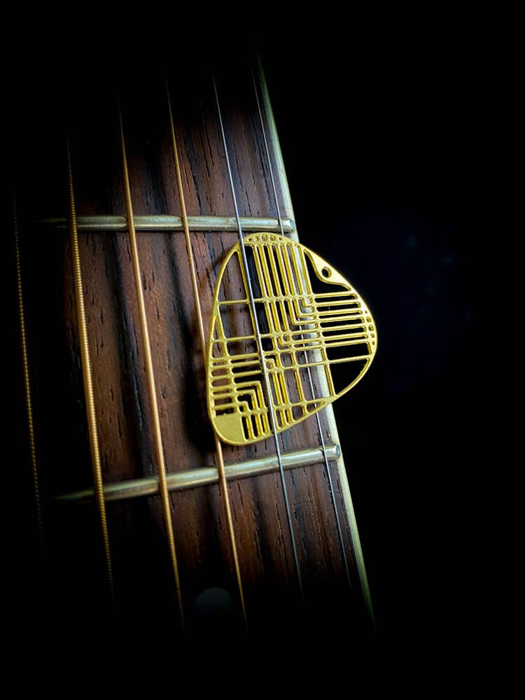 Aminimal - Wholesale Music Accessory - AMINIMAL GUITAR PICKS - 6pk - SERIES 1 Brass picks1