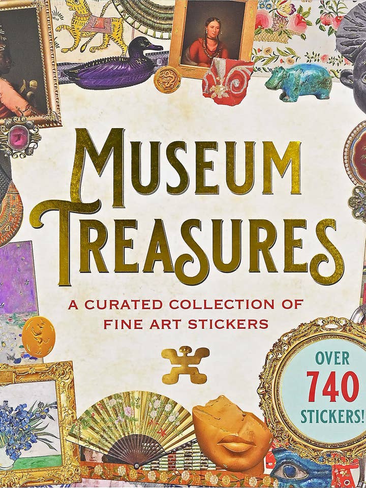 Museum Treasures Sticker Book for wholesale by Peter Pauper Press