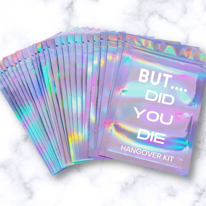 10 pack Funny 21st party favor pack recovery kit 6x9in for wholesale by Unknown Designs