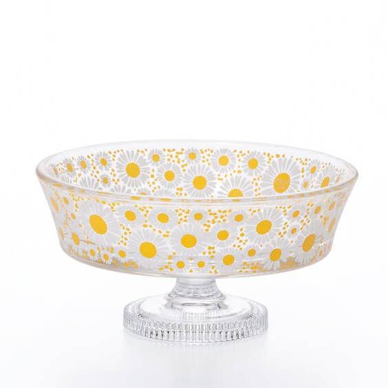ADERIA - Wholesale Serve Bowl - ADERIA Retro | Footed Serving Bowl | 7 Pattern Options4