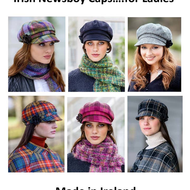 Irish Newsboy Caps....for Ladies - Made in Ireland and other Purchase Wholesale newsboy caps. Free Returns & Net 60 Terms on Faire trending on Faire.