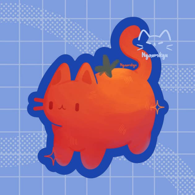 Nyaomikyu - Wholesale Sticker - Cat Tomato Sticker0