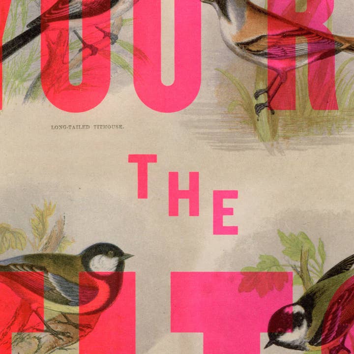 Basil & Ford – wholesale Art print – You're The Tits - A4 Screen Print2