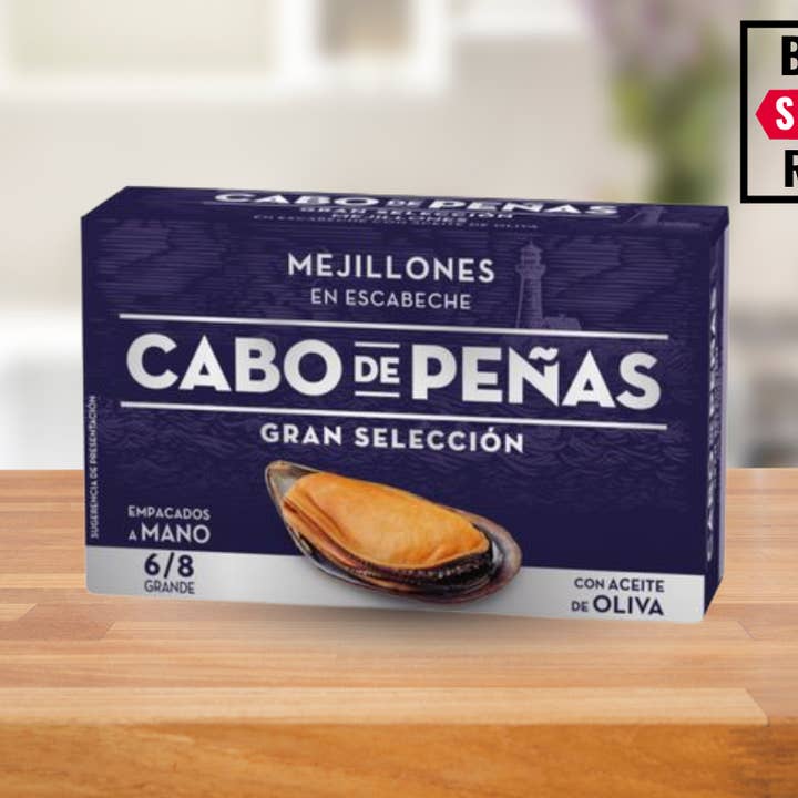 Cabo de Peñas Mussels in Pickled Sauce 111 g – 24/case for wholesale by Casacella Foods