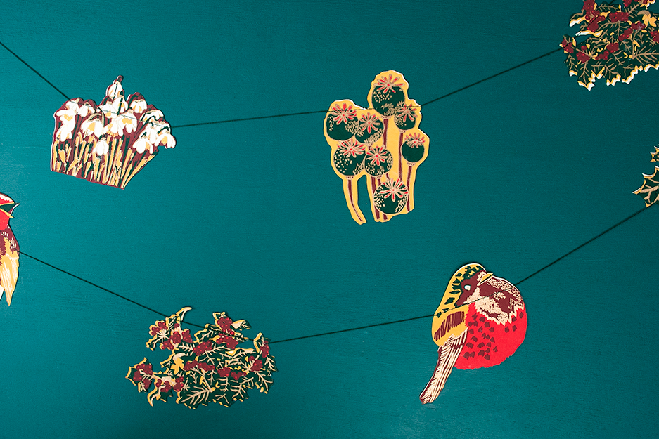 East End Press - Wholesale Bunting/Garland - UK/EU: Hedgerow Sewn Garland10