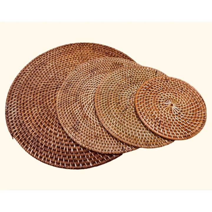 Kayu Living Bali - Wholesale Coasters - Rattan coaster & placements