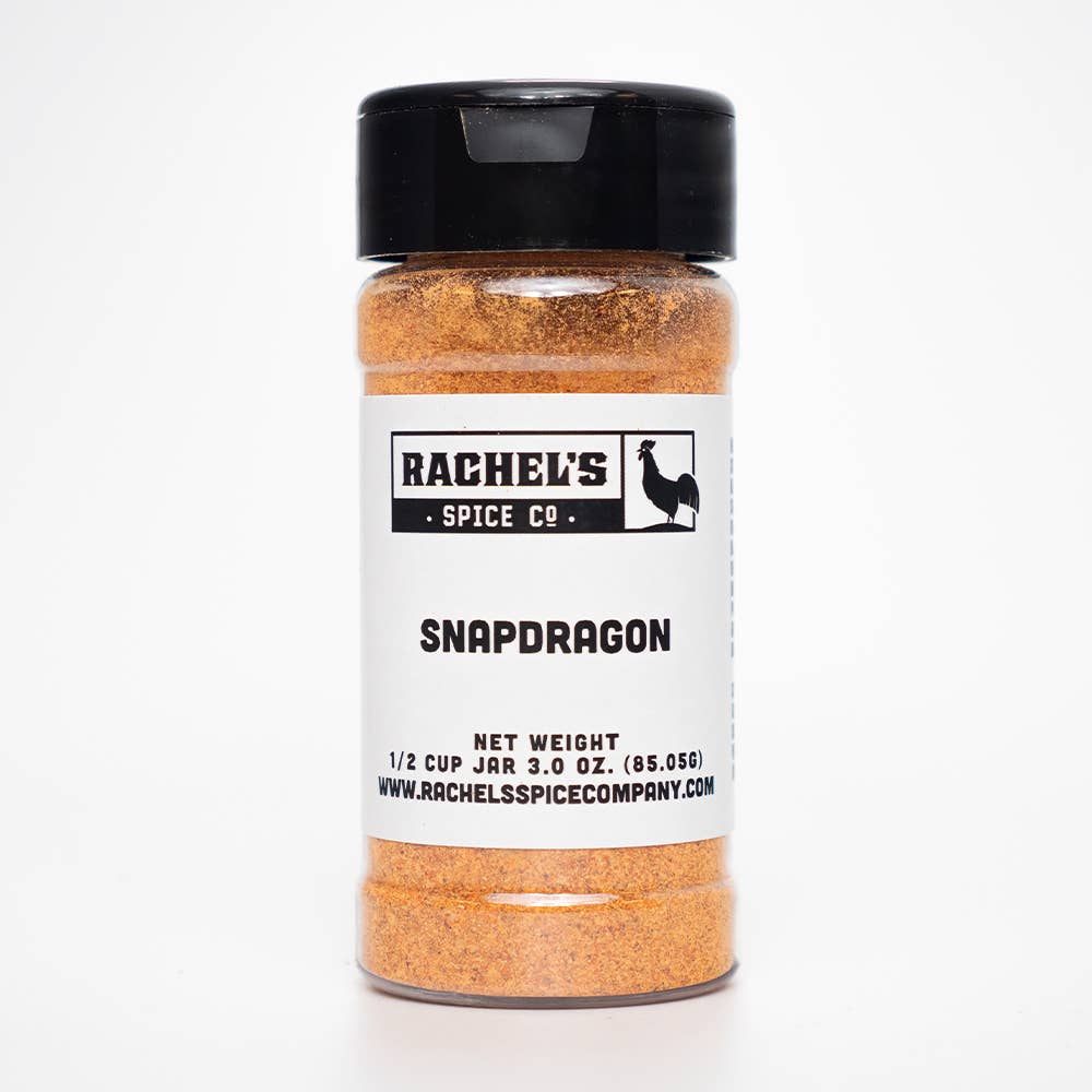 Rachel's Spice Company - Vente Mélanges d'épices séchées - Assaisonnement Snapdragon - Logo Personnalisé - Pot de 1/2 Tasse1