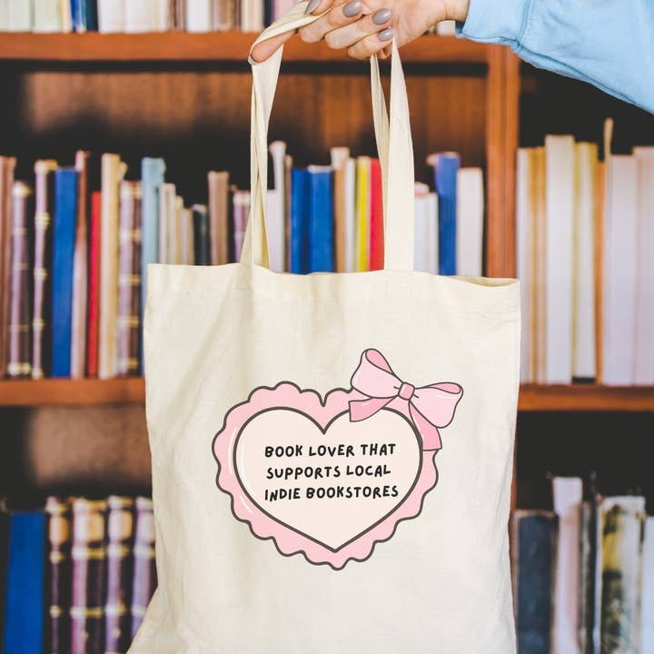 Book Lover Tote Bag for wholesale by Wicked Creatiff