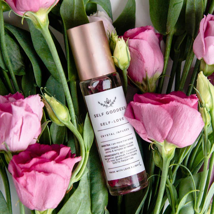 Mistura Self Love Roller - com infusão de cristal por atacado de Self goddess