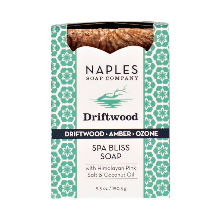 Driftwood Sea Salt Spa Soap – Coconut & Olive Oil for wholesale by Naples Soap Company | Clean Beauty, Natural Bath & Body